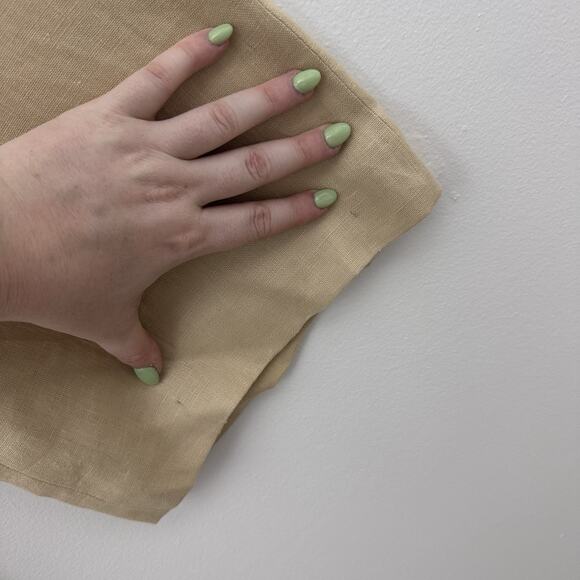 Vtg Lauren Ralph Lauren Womens 6 Petite 100% Linen Lined Beige Wide Leg Pants - Picture 3 of 7